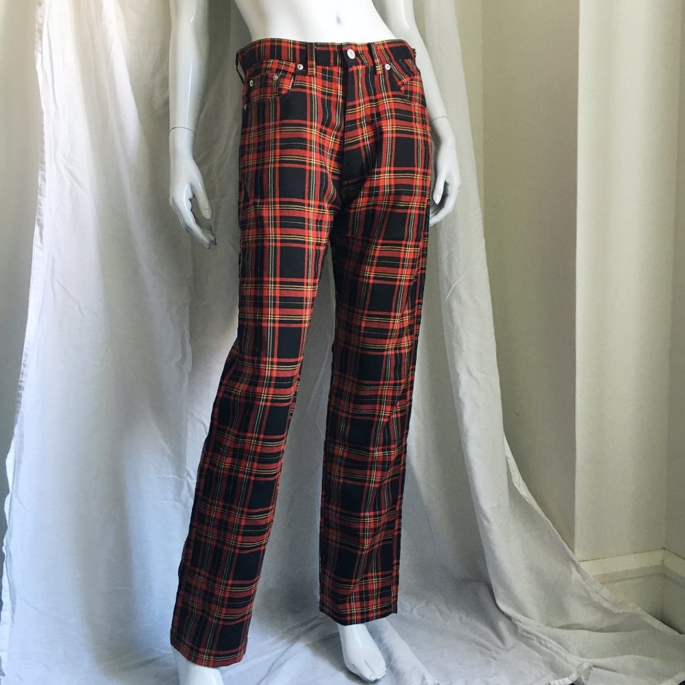 Black Plaid Pants